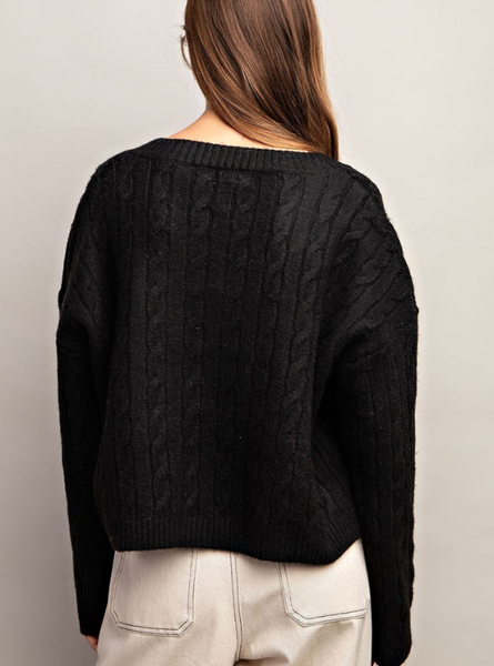 "Beautiful" V-Neck Sweater