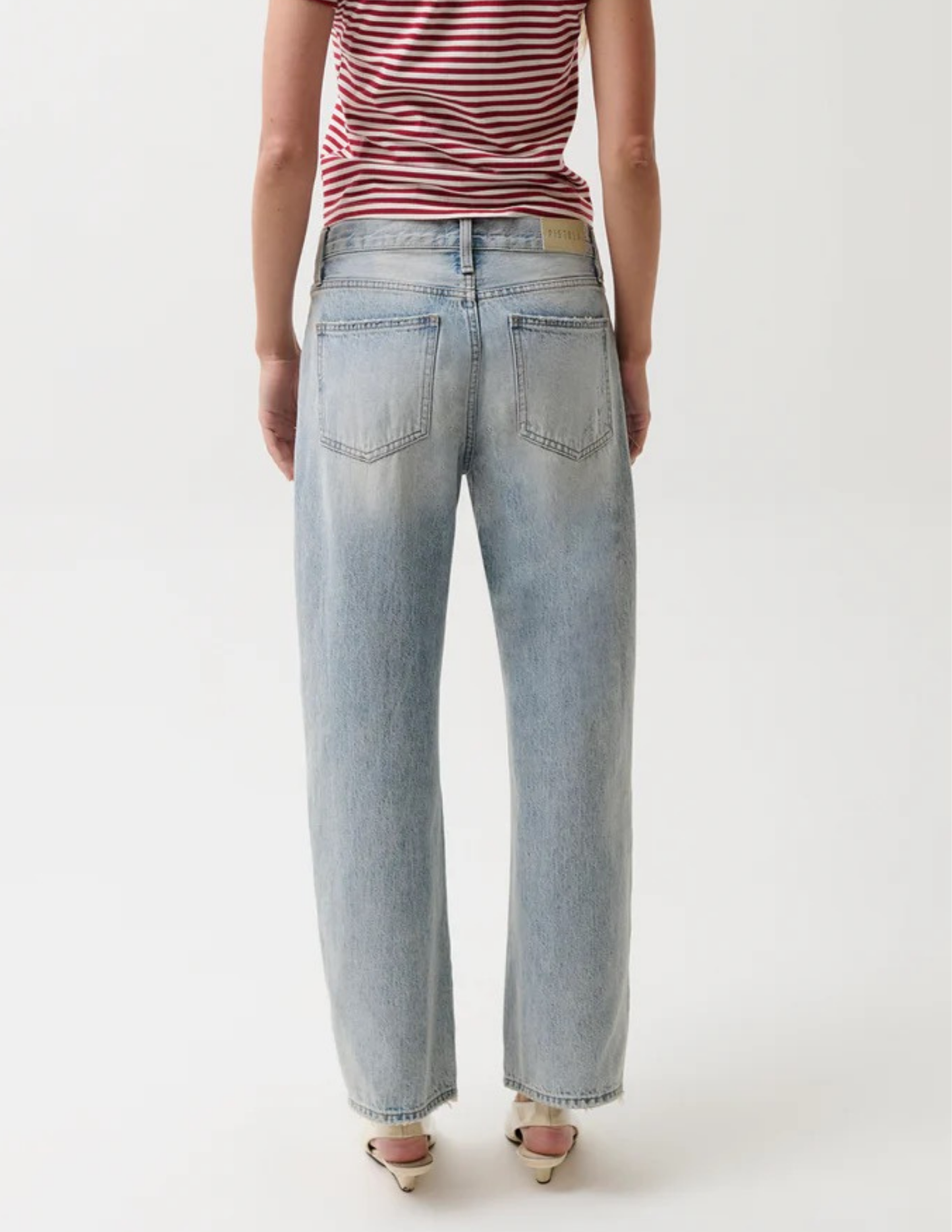 Pistola- Lexi Mid Rise Bowed Straight- Bowie