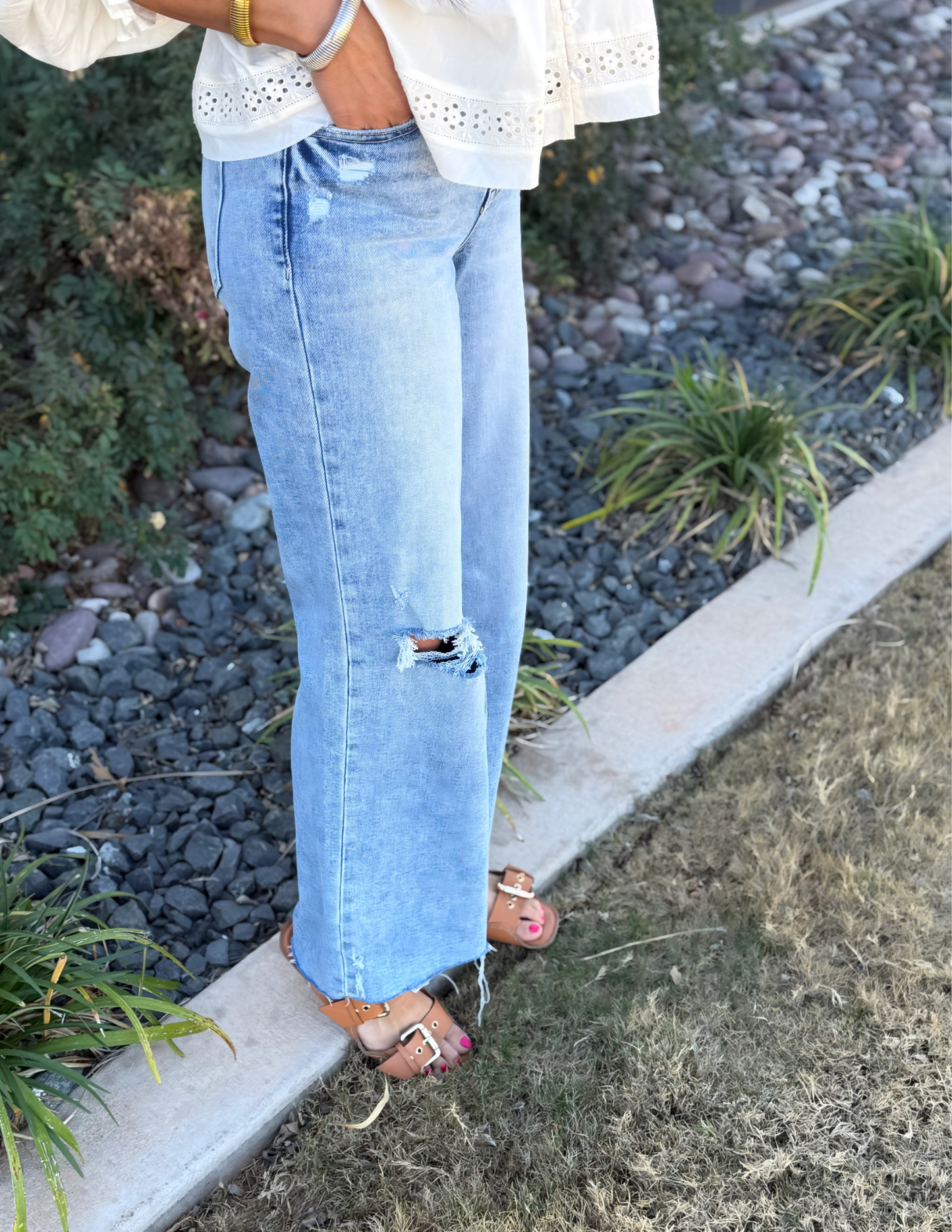 High Rise Wide Leg Jeans