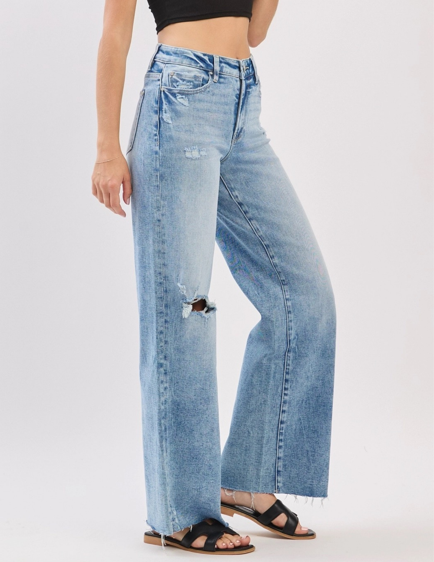 High Rise Wide Leg Jeans