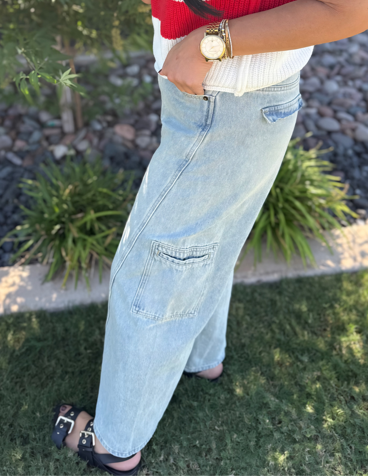 Utility Pocket Denim Jeans