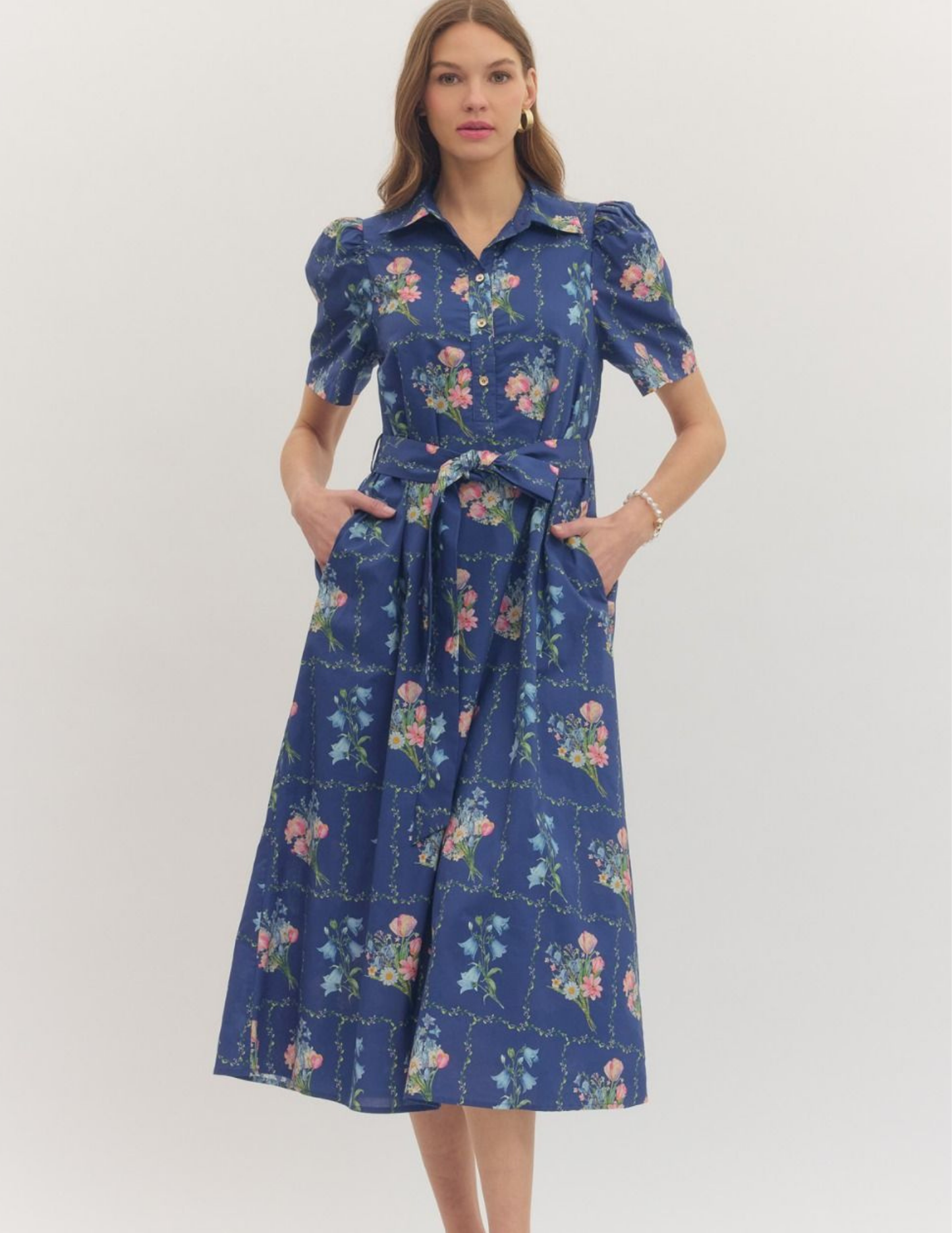 Botanical Garden Party Midi Dress