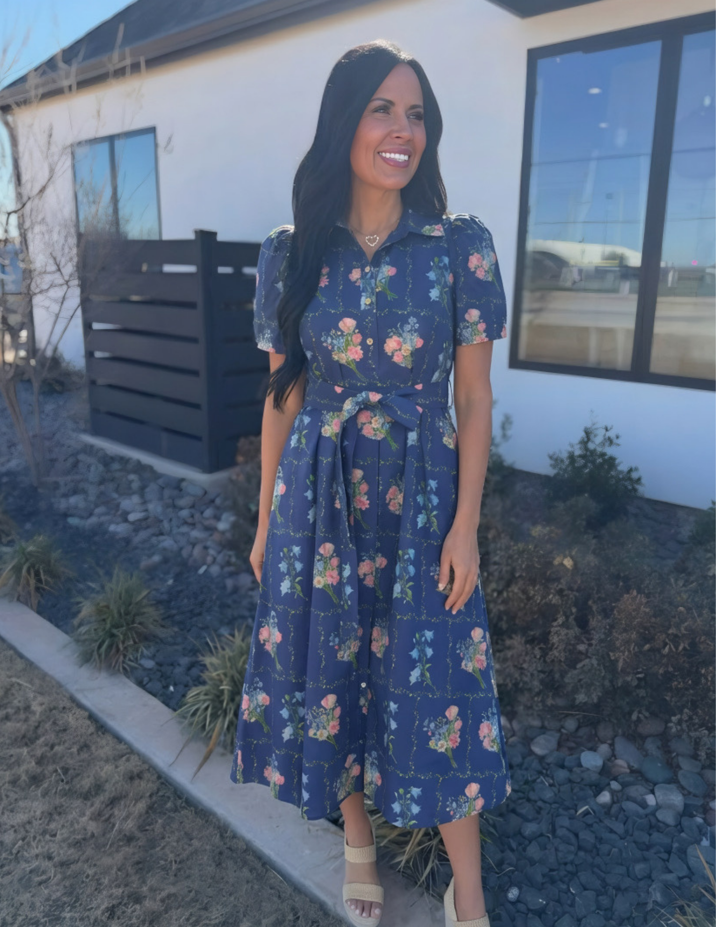 Botanical Garden Party Midi Dress