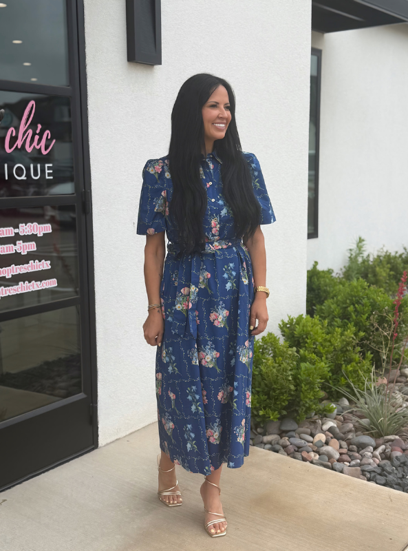 Botanical Garden Party Midi Dress