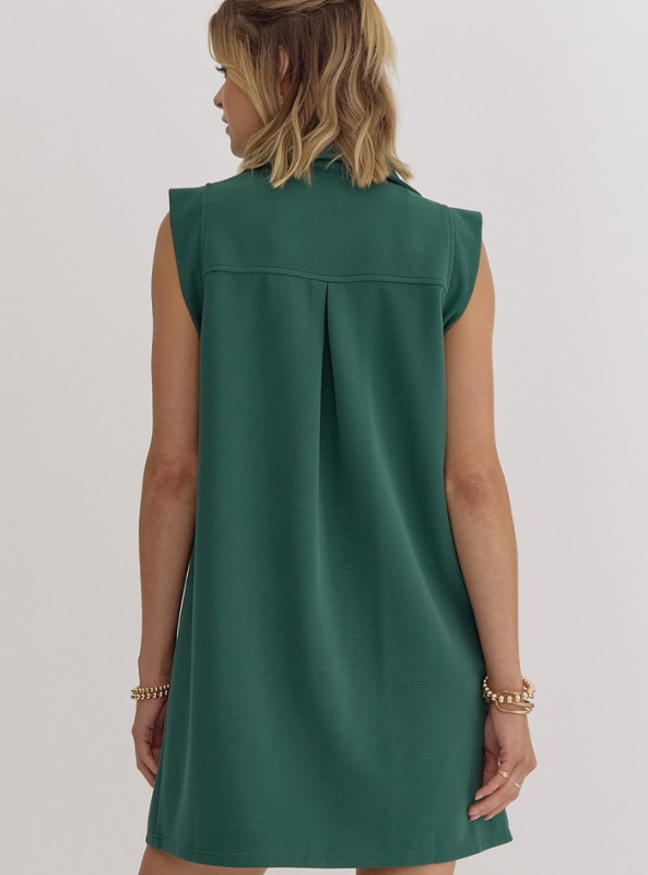 Forest Sleeveless Mini Dress - Tres Chic Boutique