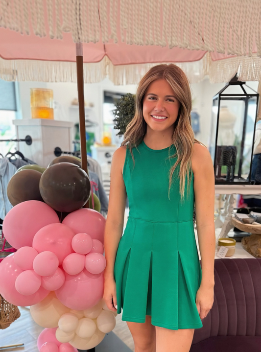 Green Athleisure Dress - Tres Chic Boutique