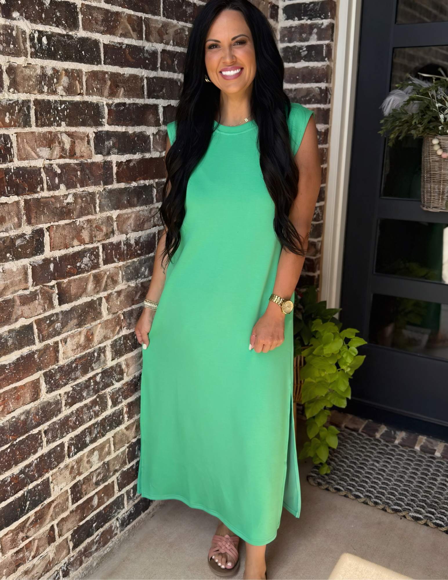 Green Maxi Dress - Tres Chic Boutique