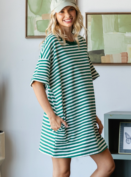 Ivory & Green Go To Dress - Tres Chic Boutique