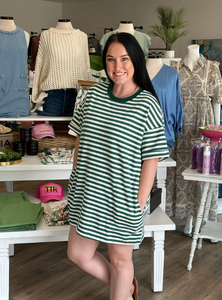 Ivory & Green Go To Dress - Tres Chic Boutique