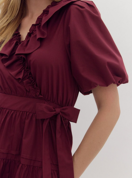 Merlot Wrap Dress