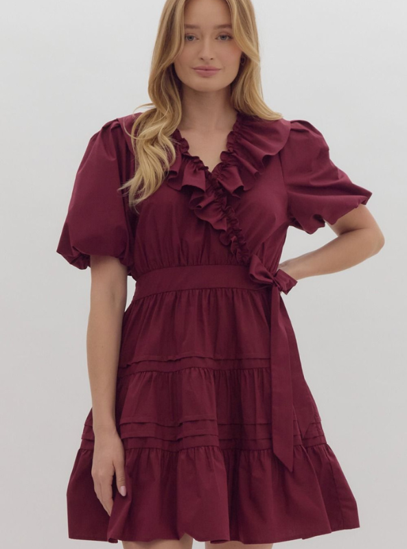 Merlot Wrap Dress