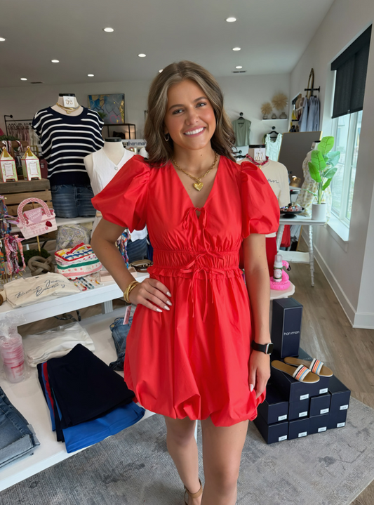 Red Bubble Dress