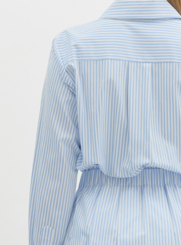 Striped A-Line Mini Dress
