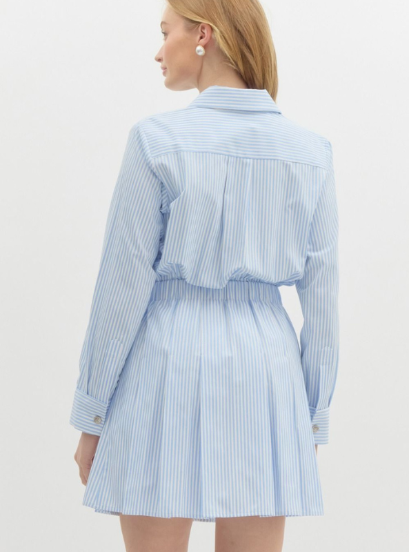 Striped A-Line Mini Dress