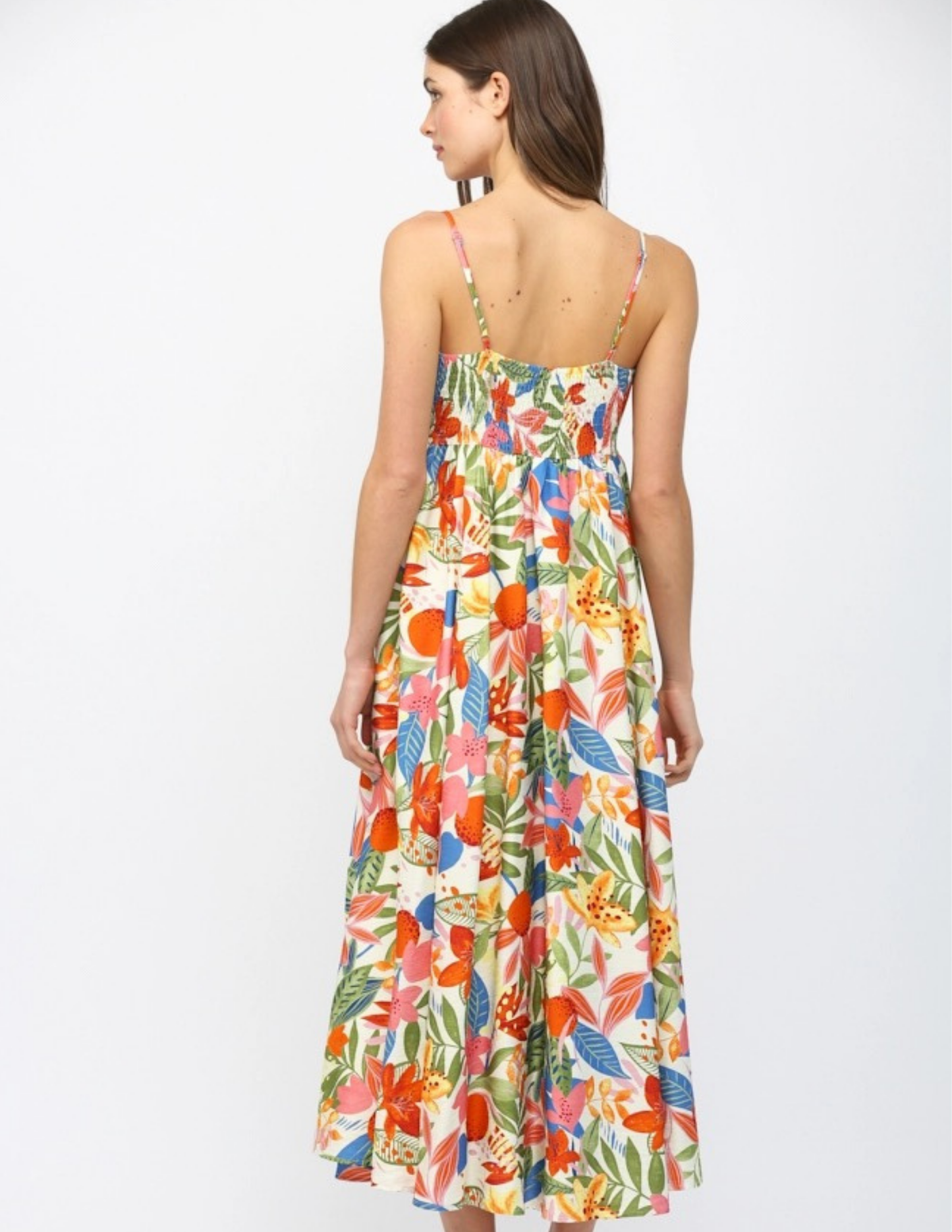 Summer Print Midi Dress