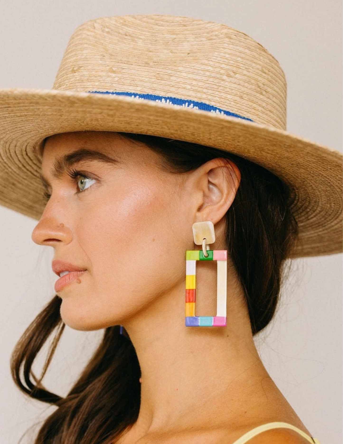 Rainbow Colorblock Earrings