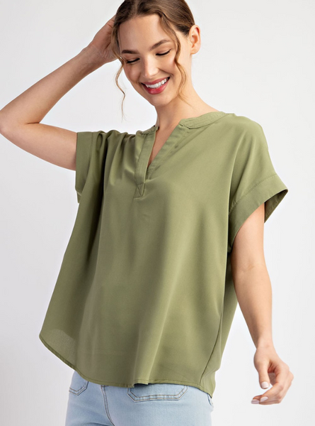 Moss Short Sleeve Top