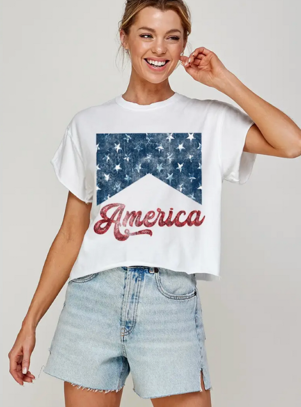 America Vintage Crop Top