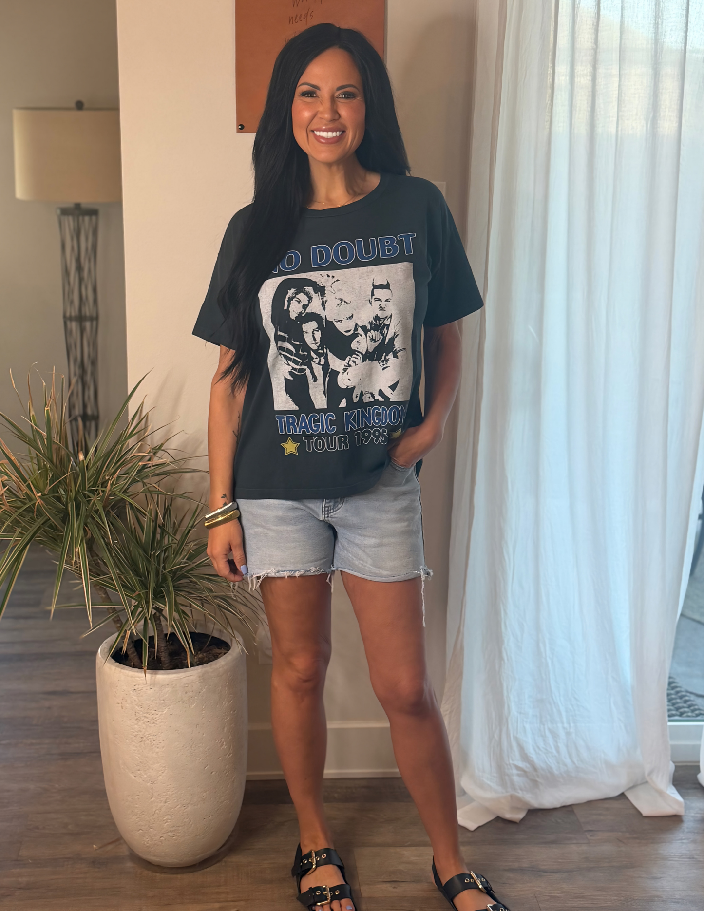 No Doubt Tragic Kingdom Tour 1995 Merch Tee- Vintage Black