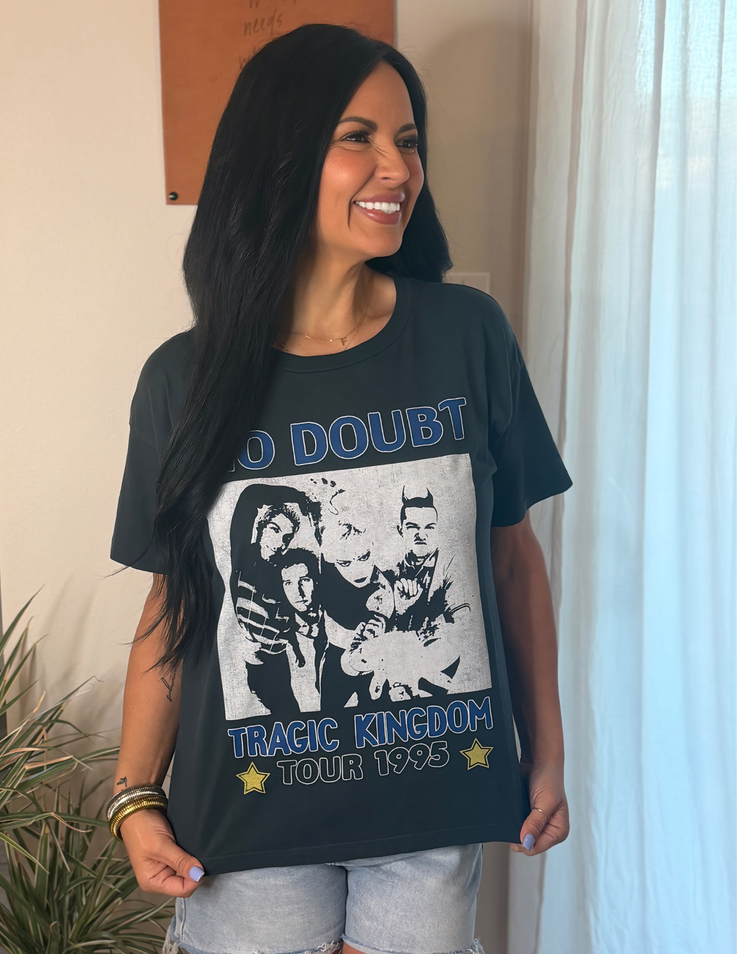 No Doubt Tragic Kingdom Tour 1995 Merch Tee- Vintage Black