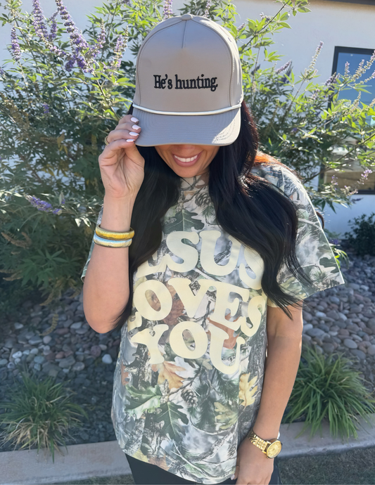 He's hunting Mink Hat with Black Embroidery