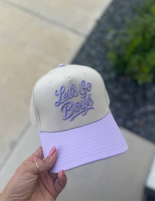 Lets Go Boys Hats- Lavender