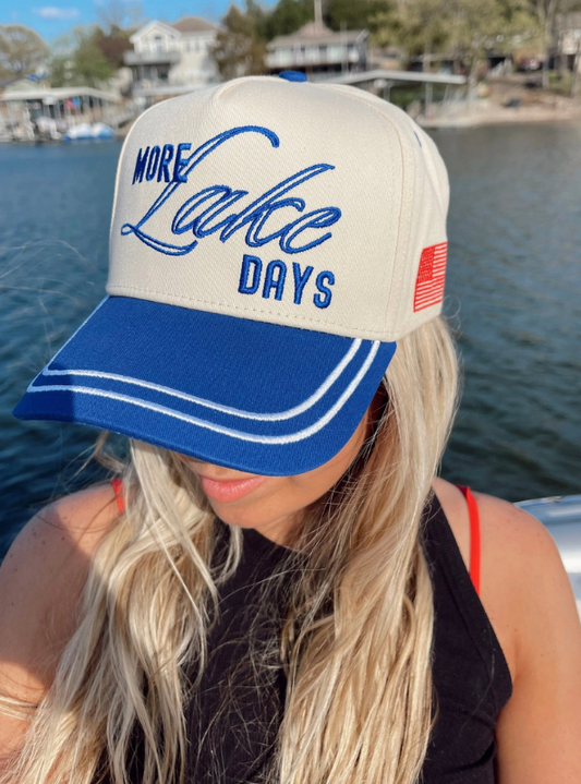 More Lake Days - Royal Blue Vintage Trucker Hat