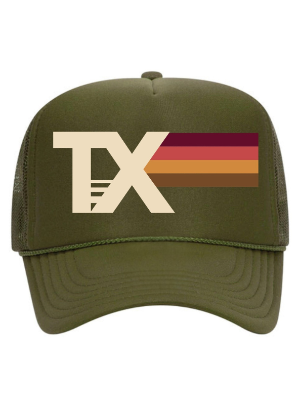 TX Fall Olive Trucker Hat