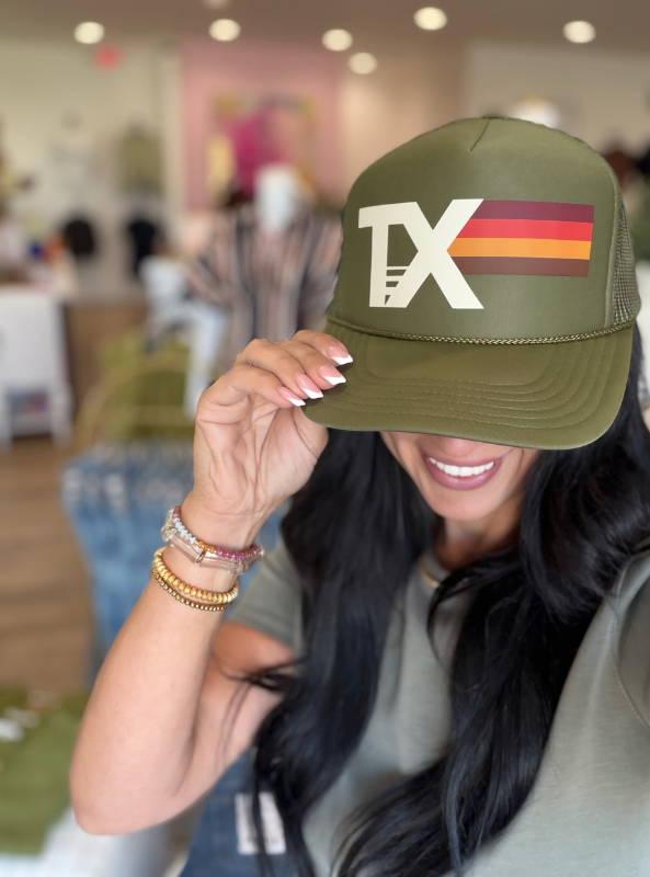 TX Fall Olive Trucker Hat
