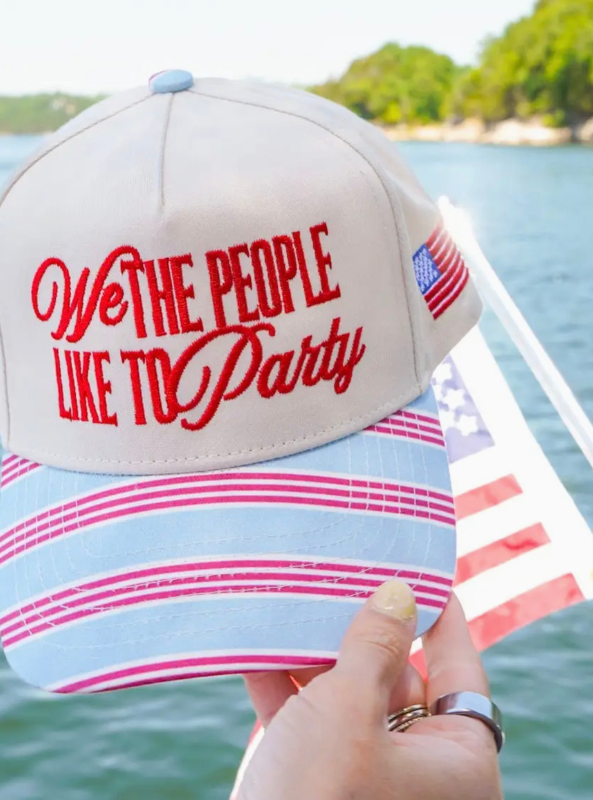 We the People Like To Party - Americana Stripe Hat