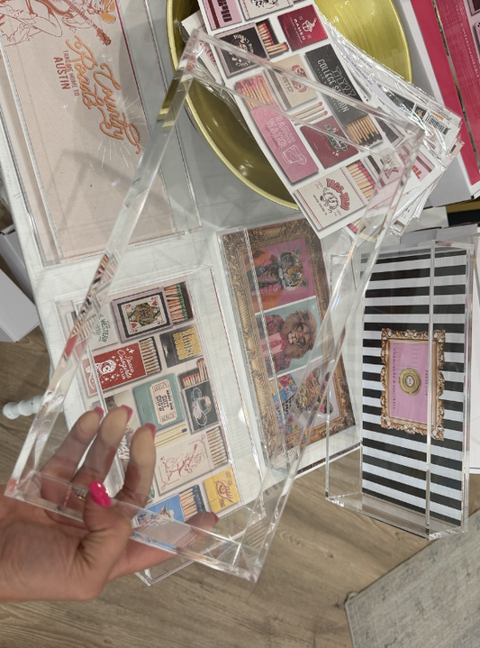 Acrylic Trinket Tray- Blank