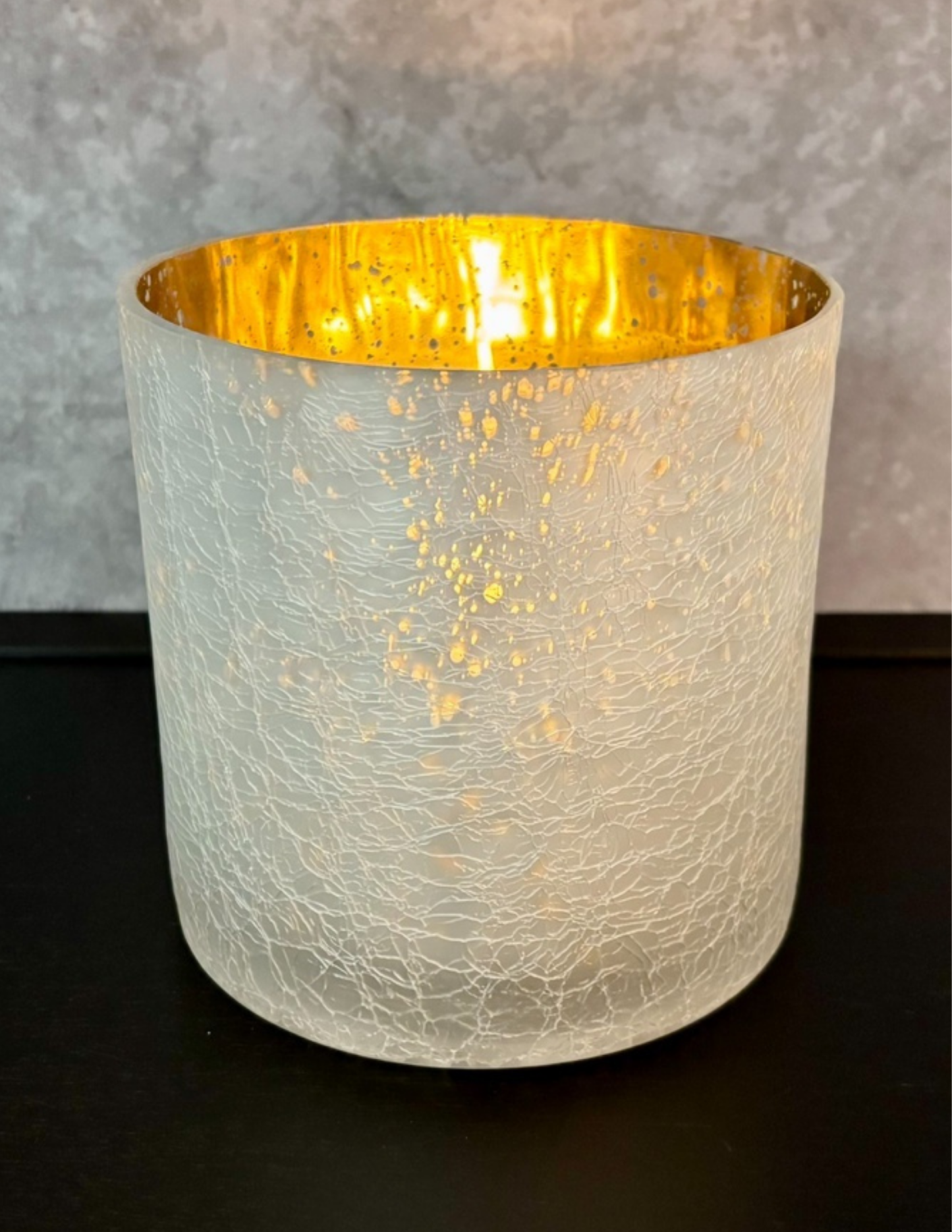 Copper Frosted Vase 6x6"