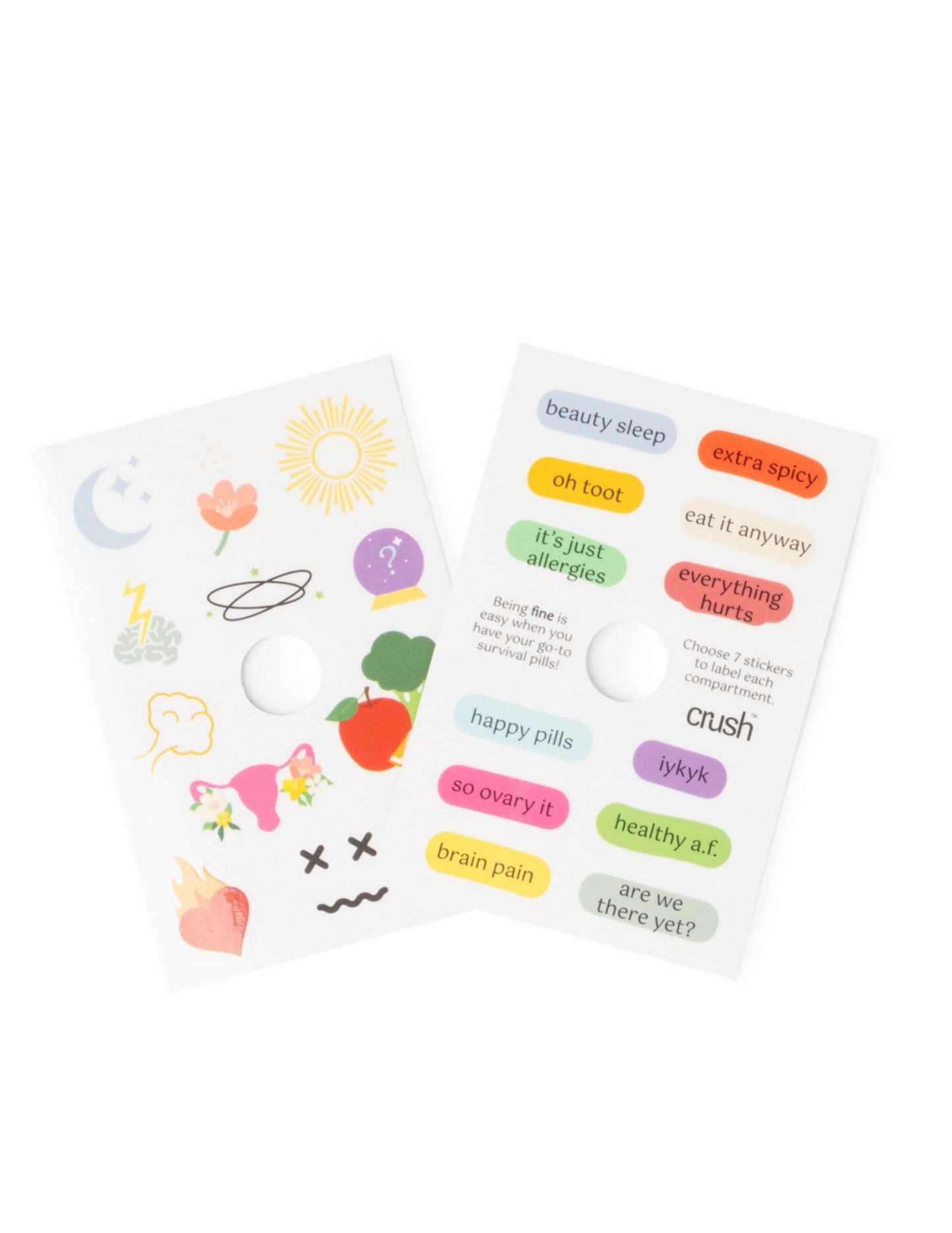 Crush Everything's Fine Pill & Vitamin Case