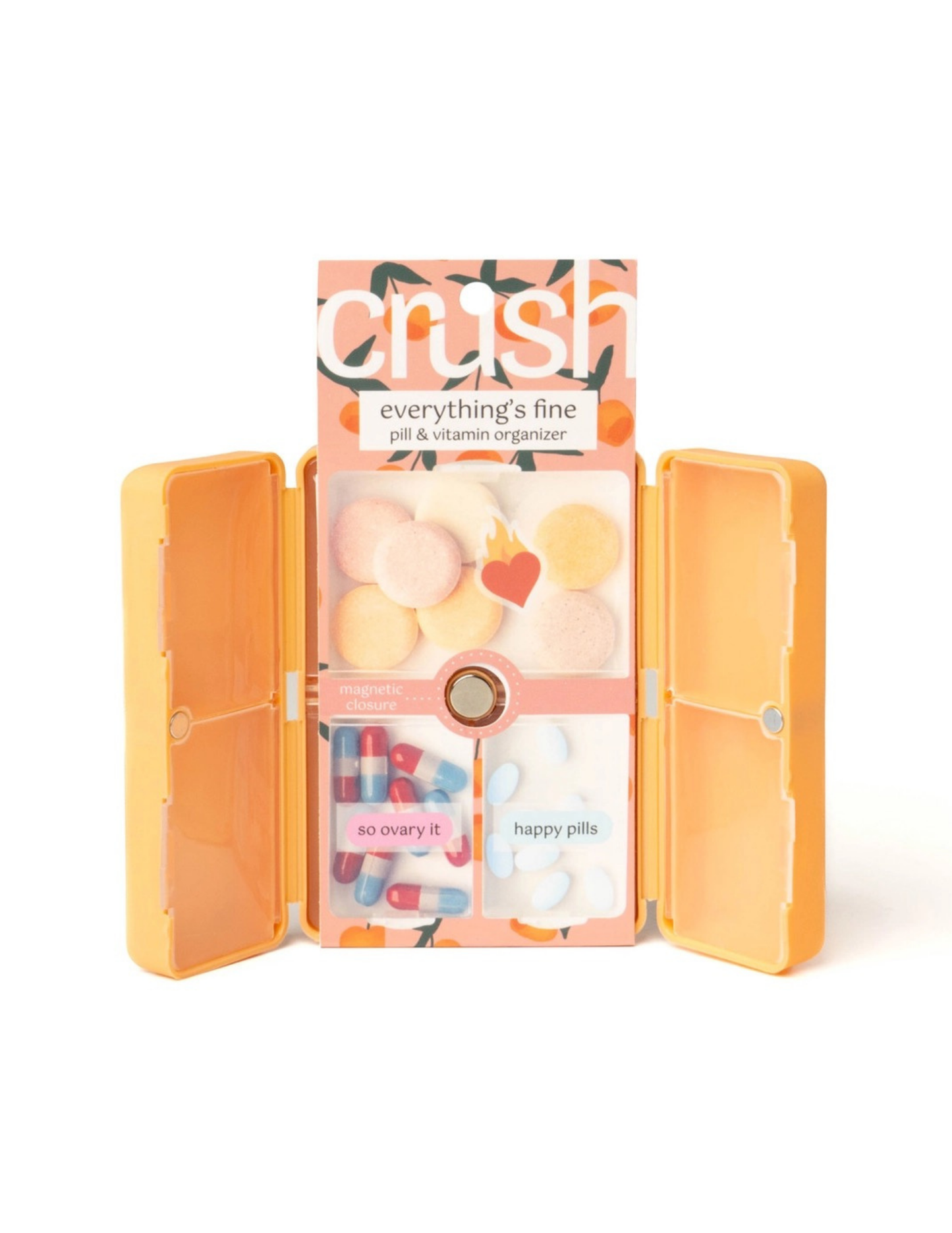 Crush Everything's Fine Pill & Vitamin Case