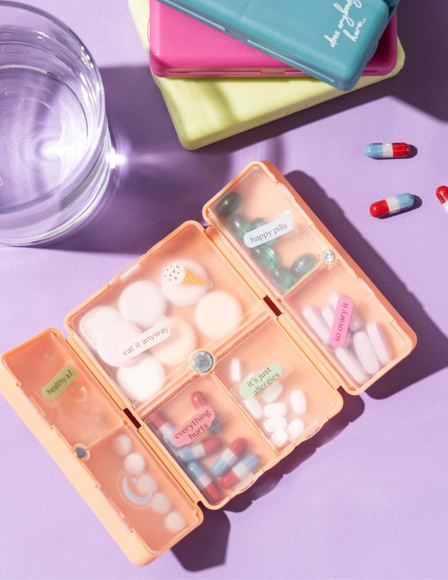 Crush Everything's Fine Pill & Vitamin Case