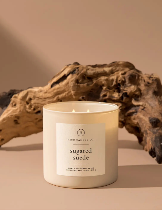 Hico Candle Co. Sugared Suede 14 oz Candle - Tres Chic Boutique