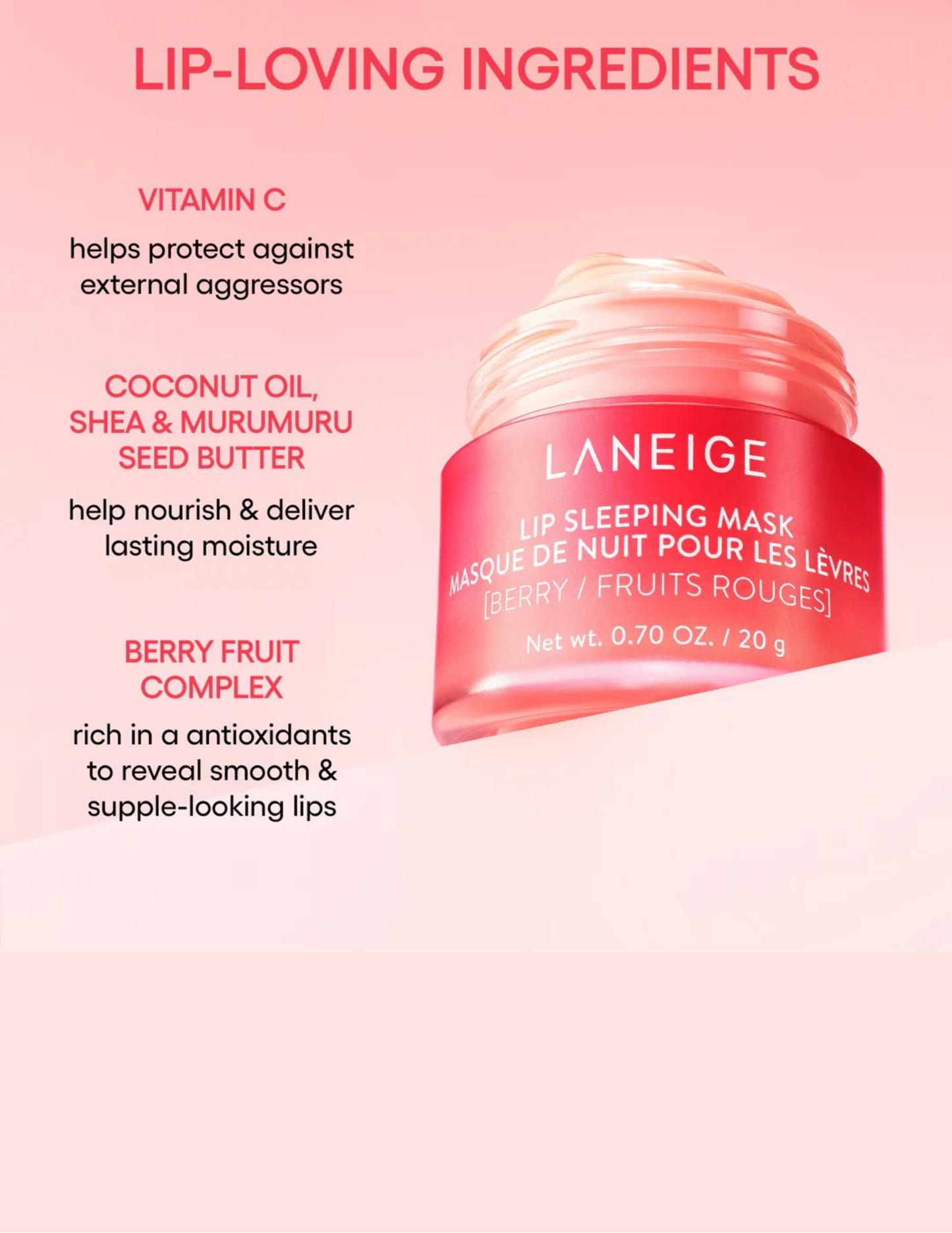 Laneige Mini Berry Lip Sleeping Mask 3g