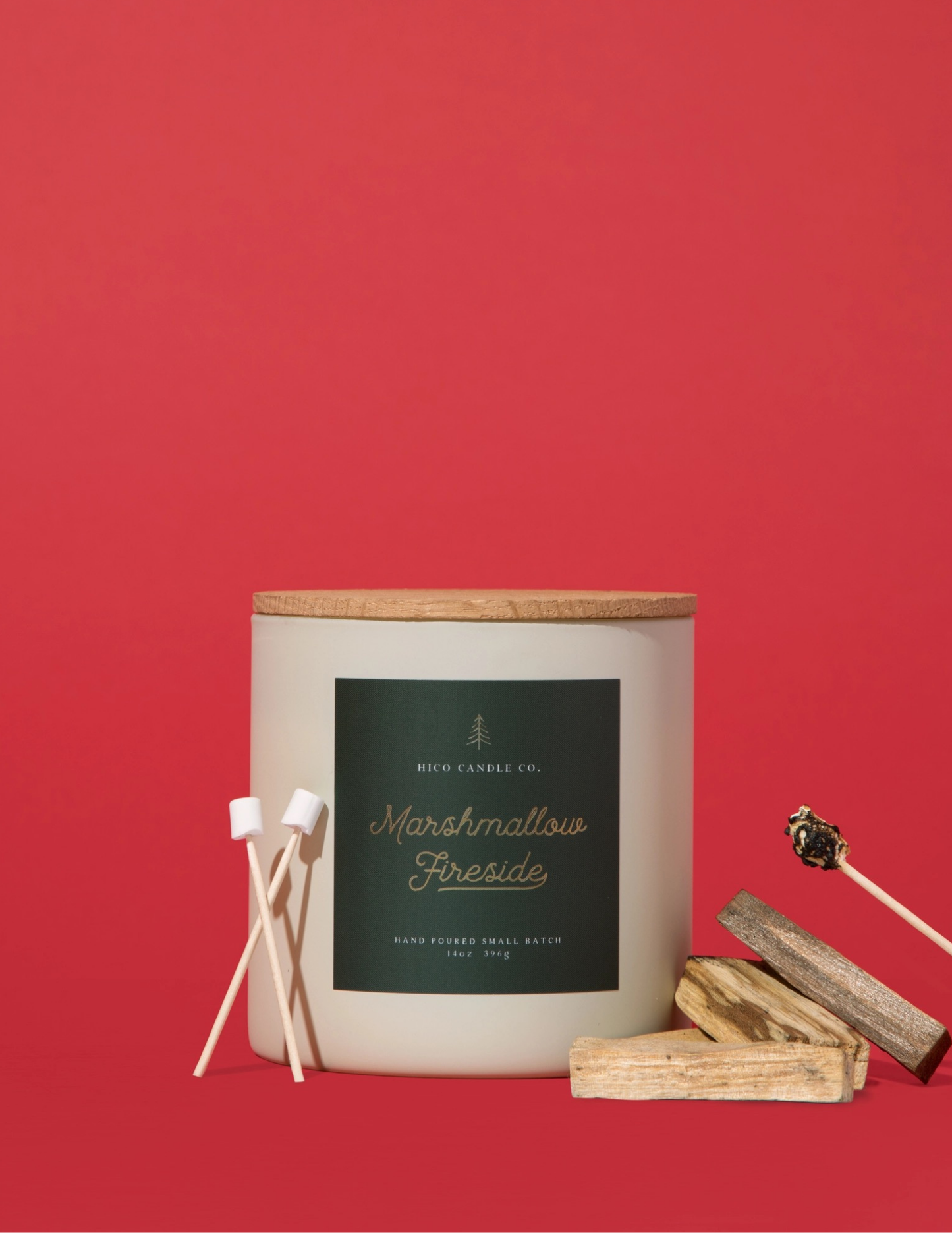 Hico Candle Co.- Marshmallow Fireside - 14oz. Candle