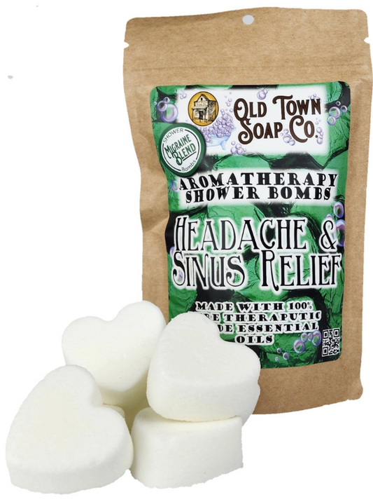 Old Town Soap Co.- Headache & Sinus 8 Pack Shower Bombs/Steamers - Tres Chic Boutique