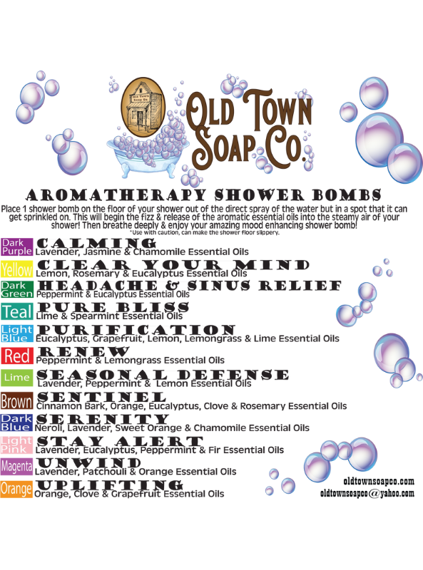 Old Town Soap Co.- Unwind Single Shower Bombs - Tres Chic Boutique