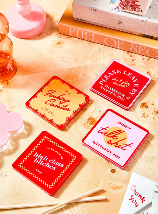 Snarky Red- Set of 4
