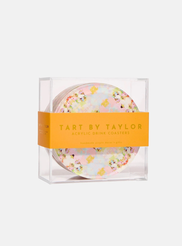 Brooks Avenue Pink Coaster - Set of 4