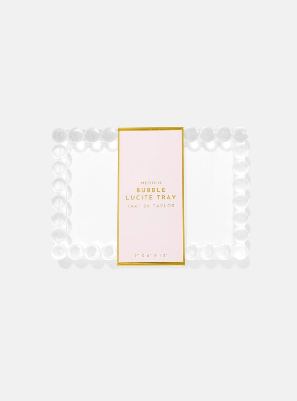 Medium Bubble Lucite Tray