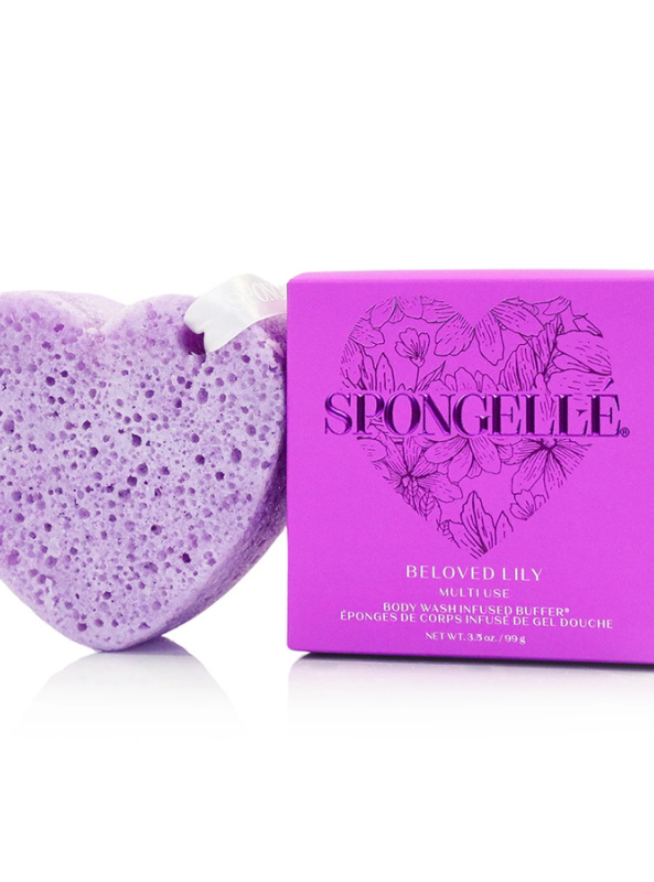 Spongelle Valentine's Day Heart Buffer- Beloved Lily