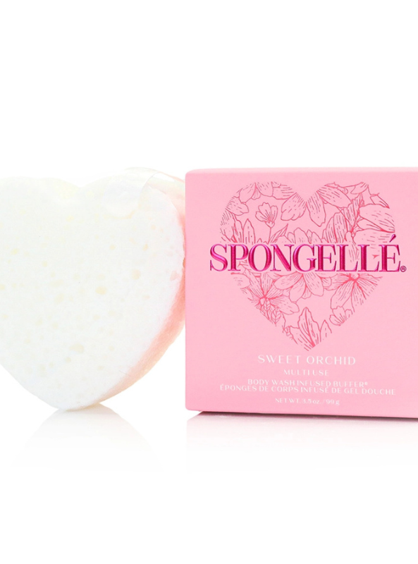 Spongelle Valentine's Day Heart Buffer- Sweet Orchid