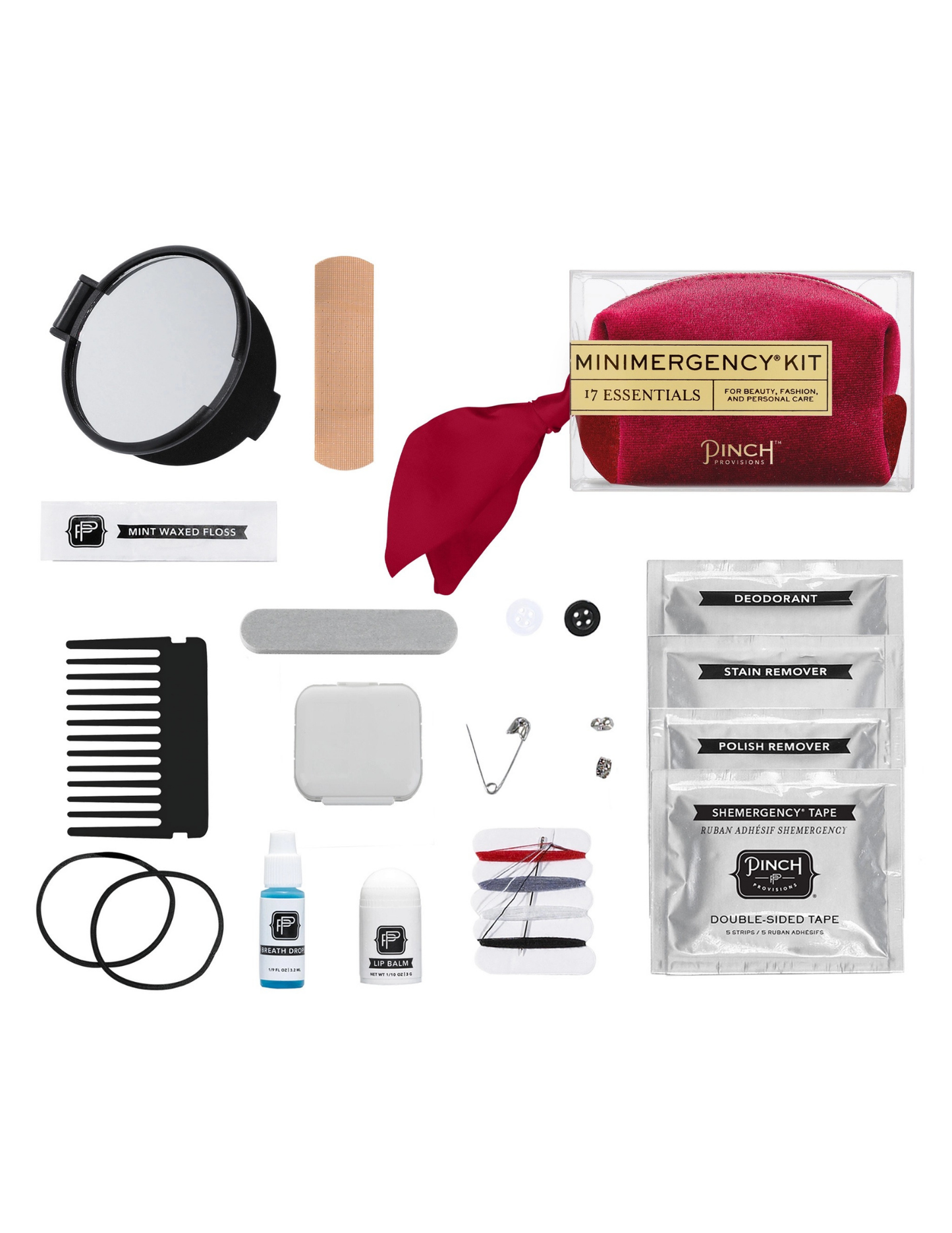 Pinch Provisions- Oxblood Velvet Scarf Minimergency Kit