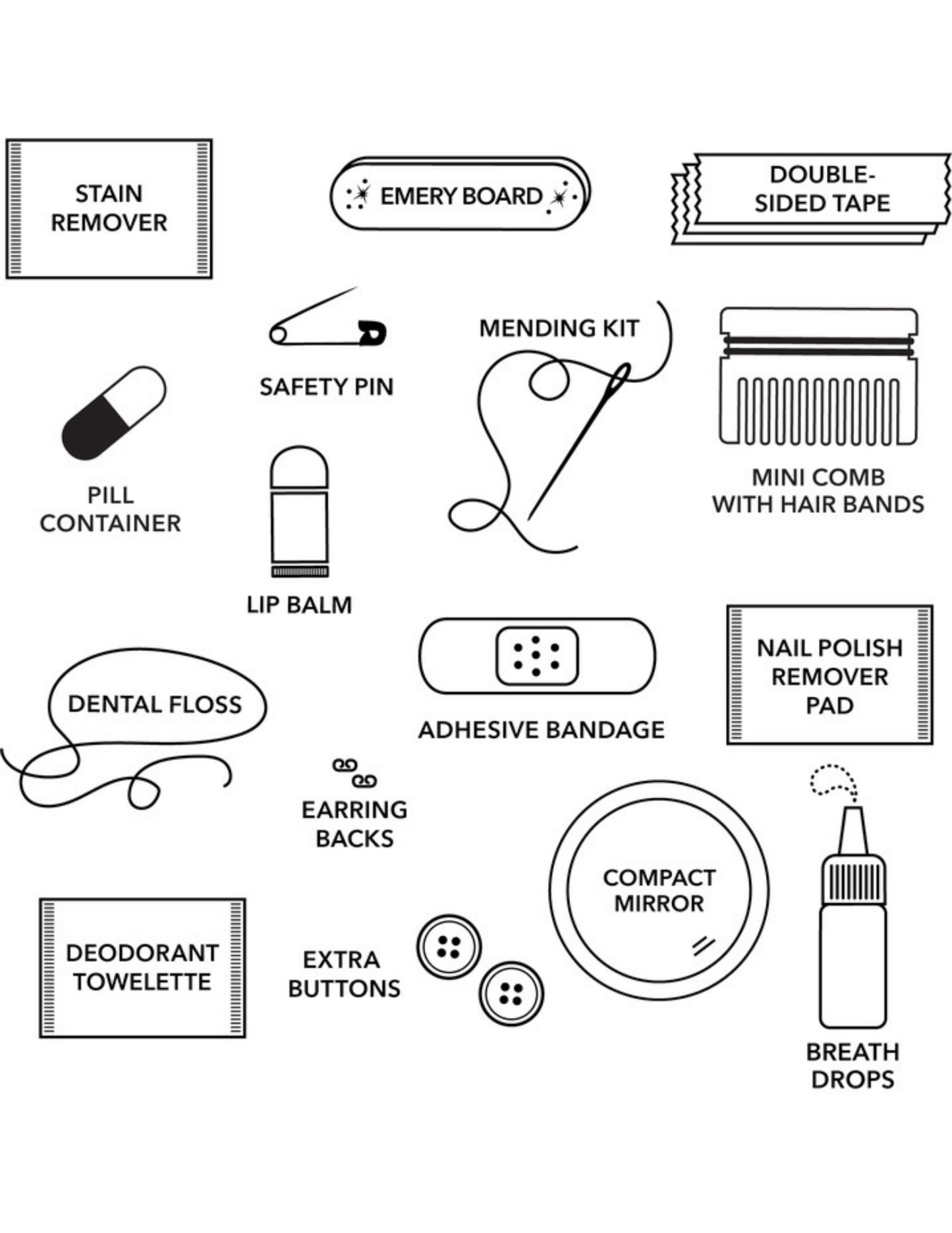 Pinch Provisions- Oxblood Velvet Scarf Minimergency Kit