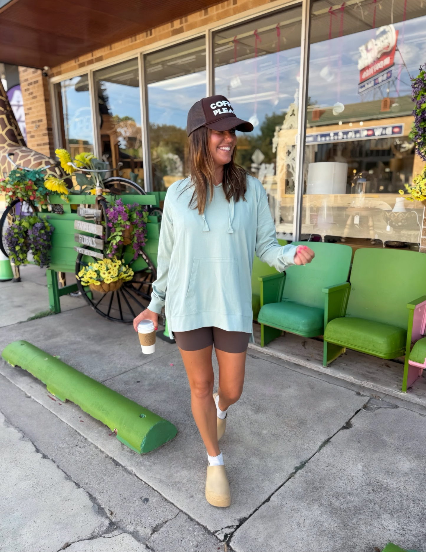Jones Hoodie- Stonegreen - Tres Chic Boutique