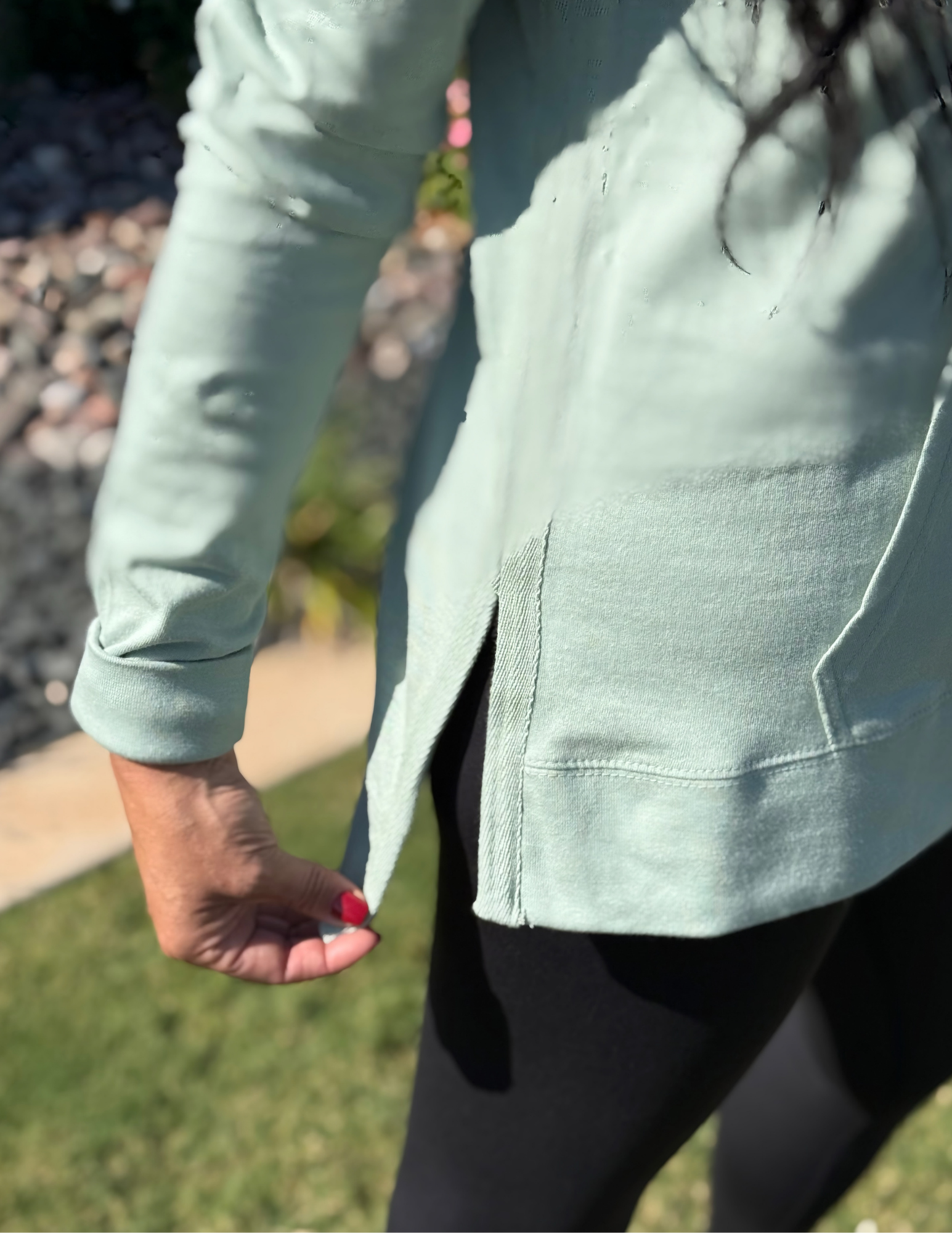 Jones Hoodie- Stonegreen - Tres Chic Boutique