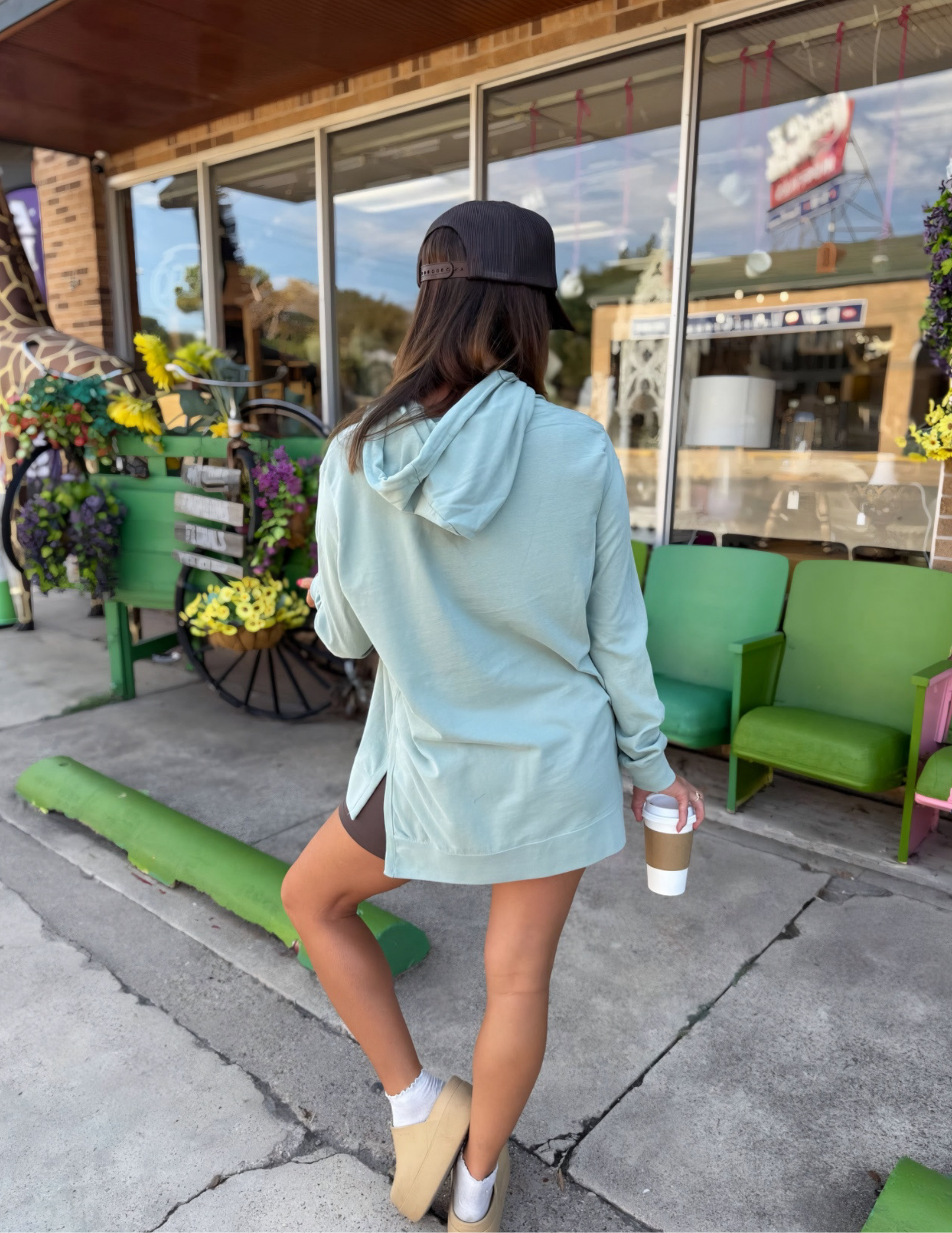 Jones Hoodie- Stonegreen - Tres Chic Boutique